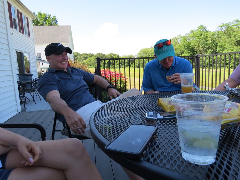 Back on the patio afterward